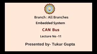 Embedded System | CAN Bus | AKTU Digital Education