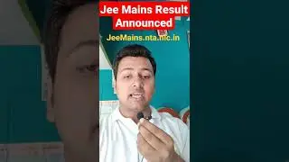 Jee Mains July Result Announced|Big Update|#shorts