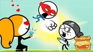 Attack Draw Line Gameplay Walkthrough - All Levels 1-20 - Funny Stickman Brain Puzzle Game #NicTeeV