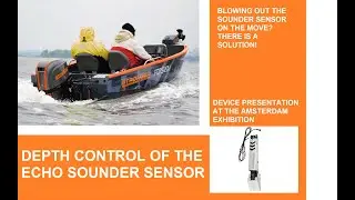 Vertical depth control of the echo sounder depth sensor