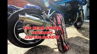 YSS rear shock install Suzuki GSF650 Bandit - Is rider sag needed thoughts!