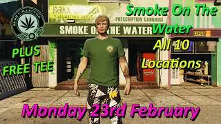 Smoke On The Water Daily Collectible, All 10 Locations Monday 23rd February - GTA Online