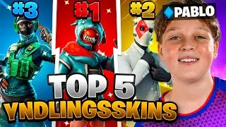 DU F&Aring;R DE HURTIGSTE EDITS MED DETTE SKIN!? | Top 5 Skins i Fortnite med PabloWingu