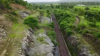 A wonderland hidden by the mountains, Sarzora Lake, GOA - Drone View