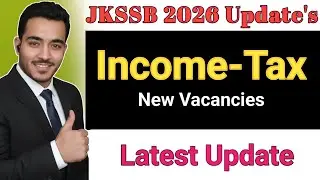 Jkssb 2026 new Income Tax inspector Vacancies #jkssb #jkpsc #jkas