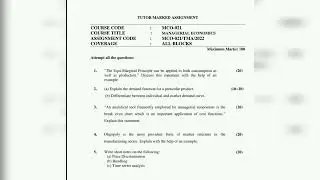 ignou mcom sem 1 assignments| january and july 2022| ignou assignment questions