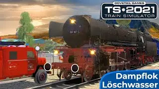 FEUERWEHREINSATZ | Löschwasser für die Dampflok | TRAIN SIMULATOR 2021 | Dompfeil Sonderzug – BR 01