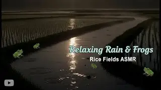 Relaxing Rain & Frogs in Rice Fields