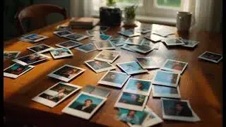 Polaroid photo reveal, each click with a chime.
