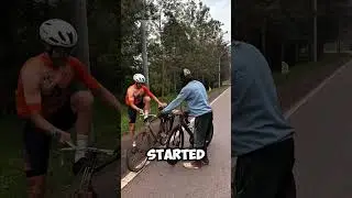 Cyclist athletes are surprised by the physique of local residents when riding old bicycles