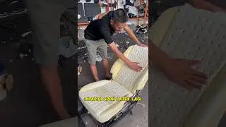 Gempar ! proses Cover jok semi paten spon latex di pasang ke innova di bengkel gejayan innova prayan