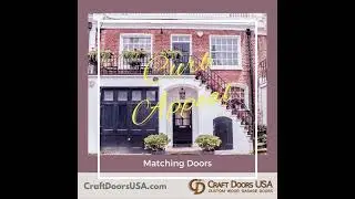 Curb Appeal - Match the wooden garage door to a front door and a gate.