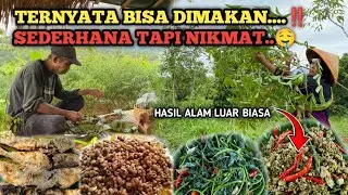 MASAKAN SEDERHANA HASIL ALAM | Oseng Bunga Singkong, Tumis Daun Ubi dan Sayur Biji Kacang