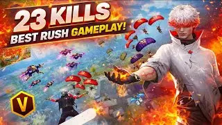 23 kills 💪 M4A1+MP5 99%Headshot Rate ⚡| Solo Vs Squad Full Gameplay 