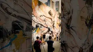 From Blank Wall to MASTERPIECE in Seconds 🎨🔥 #GraffitiTimelapse #StreetArtShorts #UrbanArtVibes
