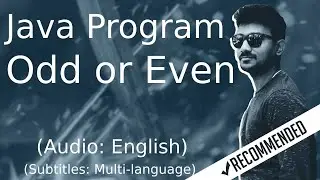 Java program to check whether a number is ODD or EVEN