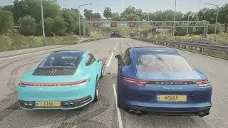 Forza Horizon 4 - 992 Porsche 911 Carrera S vs Porsche Panamera Turbo - Drag Race