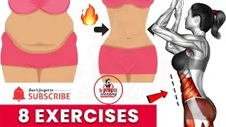 8 Best Standing Exercises Belly Fat Workout To Lose Weight Fast 🔥 At Home