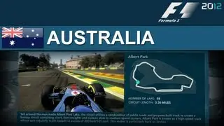 F1 2012 Australia Melbourne Time Trial with In-Game Commentary