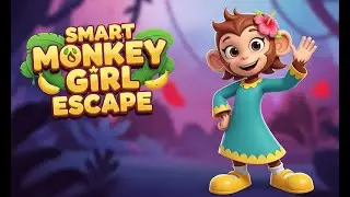 G4K Smart Monkey Girl Escape Game| Games4King Walkthrough