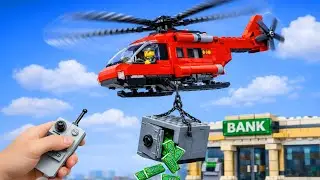 LEGO Plane Carrying Money Safely Through the Sky