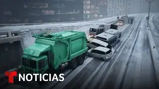 El hielo y la nieve acumulada por la tormenta pueden ser una trampa mortal | Noticias Telemundo