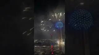 New years fireworks from the Omni hotel Dallas #travel #hotel #music