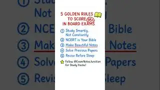 5 Golden Rules to Score 95% in Board Exams 💯 | Study Hacks 2025