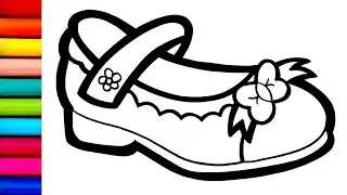 How to Draw A Girl Shoes Drawing | Princess Shoes Drawing  Step by Step || Shoe Drawing 👟