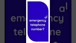 What is the international emergency telephone number? #didyouknow #gk #viral #short