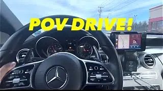 POV DRIVE IN MY BAGGED BENZ!