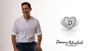 Engravable Sterling Silver Heart Ring - Danny Newfeld Collection