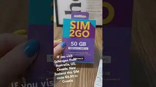 The best SIM data for EU for Aussies #telemach #sim2go #cheapest #travel #sim
