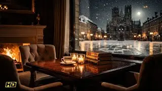Relaxing Jazz | Warm Fireplace Jazz 🎹 Calm Winter Night Instrumental | Cozy Piano Ambience
