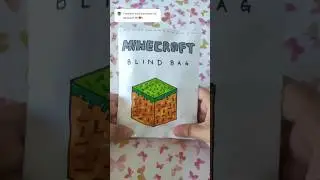 Minecraft Blind Bag #blindbag #asmr #minecraft #shorts #papercraft #diy #art #papersquishy #gaming