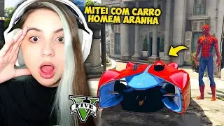 VIREI o HOMEM ARANHA e ENCONTREI o CARRO SECRETO DELE no GTA V!! (FIZ MITAGENS)