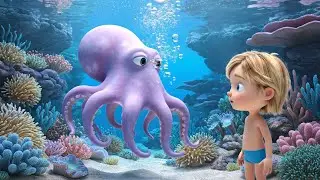 Tiny Octopus Got Tangled in Bubble Rings 🐙🫧 | Nursery Rhymes for Kids & Baby Songs