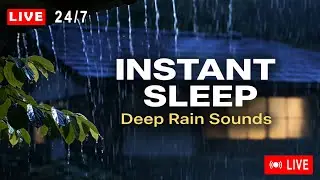 Relax and Fall into Deep Sleep in a Cozy Cabin with Heavy Rain & Powerful Thunder on a Tin Roof