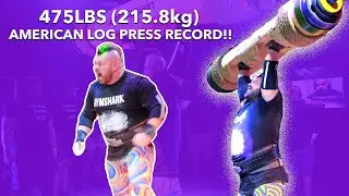 AMERICAN LOG PRESS RECORD 475LBS - BEHIND THE SCENES!