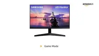 Samsung 24 inch (60.4 cm) IPS, 3 Side Bezel Less Flat LED Monitor (Dark Blue Gray)