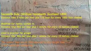 Hillwalking - Timing a walk using the Naismith Rule