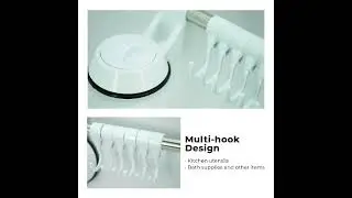 ECO LIVING Wall Mounted Towel Rack Toilet Bathroom Hanger Rod Bar,S/S Suction Garment Hanger
