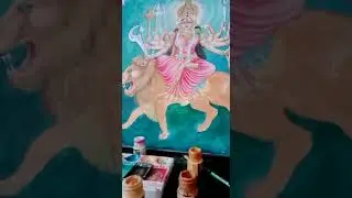 #maa Bhagwati  #hriday me virajit hai #unki chhavi # kagaj per utarne ka prayas# Abhishek bhai 🙏🙏🙏