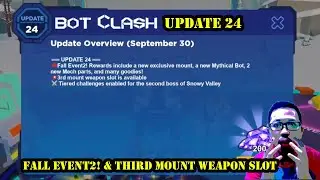 UPDATE 24 Fall Event 2 & Third mount weapon slot is available - Bot Clash Simulator ROBLOX