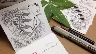 ZENTANGLE禪繞畫教學 奇幻空間(CZT#17鄧美華老師)