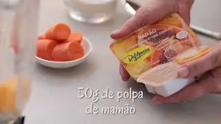 Receitas De Marchi - Suco de laranja, mam&atilde;o e cenoura
