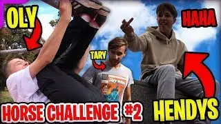 PARKOUR HORSE CHALLENGE #2 | HENDYS VS. OLY 🐴 w/ Tary