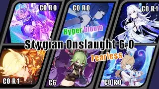 New Stygian Onslaught 6.0 | Mode Fearless | Genshin Impact | 2 Carry- Hyperbloom-Skirk Hyper Carry