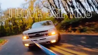 Fall street drifting in the Silverado. Trying to get the best camera angle