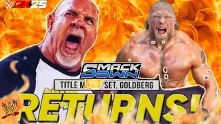 THE RETURN 💥….Goldberg Attacke Brock Lesnar SmackDown.Friday night Full Show Highlights Hd..